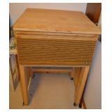 Rolling Wooden work bench