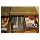 Metal drawers with tools