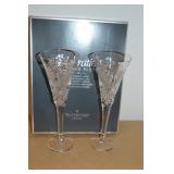 Waterford crystal champagne flutes