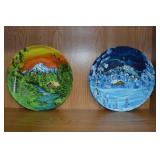 Handpainted Alaskan gold pans
