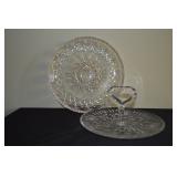 Crystal serving pieces
