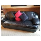 Black Leather Sofa