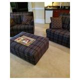 Oversize chairs and ottoman