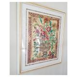 Wonderful canvas oil underglass looks like stainglass Now $275 retail $4200