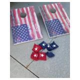 These are light weight with folding legs and string handles