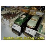 HUGE Die-Cast Car Collectible Auction! Over 340 Lots. Hot Wheels, Brooklin Models. Sunday 12pm.