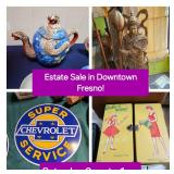 Aug 3 - ESTATE SALE in Downtown Fresno! Antiques & Collectibles! Saturday Only 9am