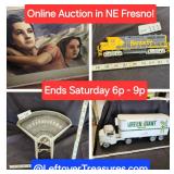 Aug 10 - NE Fresno Online Auction. Contractor Tools. Trains. Collectibles. 168 Lots. Ends SAT. 6p