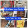 Sept 20 - Online Warehouse Auction in Downtown Fresno. 210 Lots. Ends FRIDAY. 6p to 10p. Pick up SUN