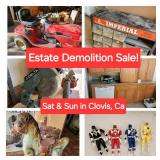 Oct 26 & 27. Estate Demolition Sale! in Clovis, Ca. 2 Homes + Shop. Sat/Sun. All Must Go!