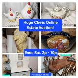 Dec 21 - HUGE Clovis Estate Online Auction. 465 Lots. Ends Saturday 2p to 10p. Pick up SUN 1030a to 