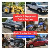 Jan 19 - Multi Estate Vehicle & Equipment Online Auction. Ends Sunday. 8p to 9p. Cash & Online Payme