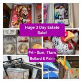 Feb 21, 22, 23 - HUGE 3 DAY ESTATE SALE in Fresno. 11am Fri, Sat, Sun. Bullard & Palm