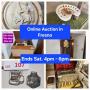 March 22 - SE Fresno Online Auction. 111 Lots. Ends Saturday 4p to 6p. Pick up Sunday 3p - 6p