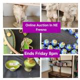 April 4 - Online Auction in NE Fresno. 113 Lots. Ends Friday 8p to 10p. Pick up Saturday 4p - 630p