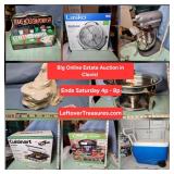 Dec. 13 - Big Online Estate Auction in Clovis. 248 Lots. Ends Saturday 4p to 8p. Pick up Sunday 12pm