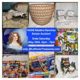 May. 30 - HUGE Madera Ranchos Online Estate Auction. 422 Lots. Ends SATURDAY 12P to 7p. Pick up SUN.