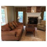 Sofa, Recliner, Coffee Table (with matching end table)