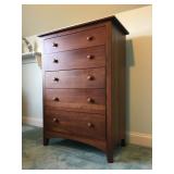 Detail Ethan Allen Five Drawer Dresser
