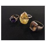 Semi Precious Gemstone Rings