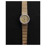 Diamond Encrusted Gold Ladies Watch