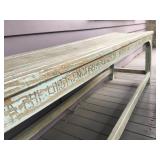 Bench from English High School in India