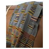 Vintage Hand Sewn Kente Cloth (Ghana)