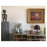 African Art, Foo Dogs, Jackson Oil Painting, Orient and Flume Art Glass
