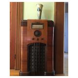 Silvertone Cabinet Radio, Orient and Flume Tall Vase 