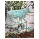 Copper Bull Weathervane 