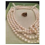 Detail Pearls, Holderness School Ring 