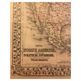 Map of North America with Political Divisions and Polar Regions
