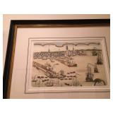 The Town of Boston in New England and British Ships of War Landing Their Troops 1768