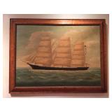 Clipper Ship Signed Seth Taylor, 1895