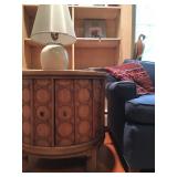 Mid Century Round End Table