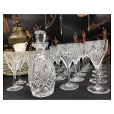 Saint Louis Crystal Stemware, Waterford Crystal Decanter 