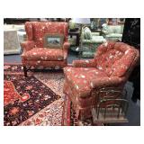 Wingback Chair and a Half and Tufted Back Swivel Chairs