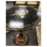 Paper Mache Tilt Top Table circa 1850