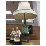 Carved Jade Lamps, Pair