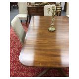 Detail of Baker Dining Table with Banded Edge