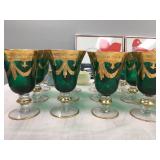 Green Glass Stemware