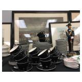 Vintage Danish Dinnerware in Black 