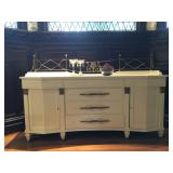 Grosfeld House Regency Credenza with Brass Rail 