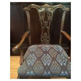 Pierced Splat Turn of the Century Claw Foot Chairs, set of TEN