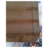 Burled Band Double Pedestal Dining Table