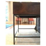 West Elm End Table with Drawer 