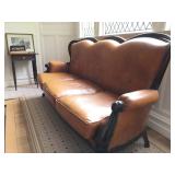 Tufted Back Leather Sofa