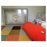 Om Yoga Poster, Flor Carpet Tiles, Linens, Bedding 
