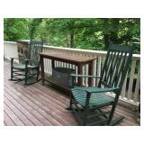 Smith and Hawken Teak Sideboard, Wooden Rockers 