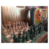 Unique Mayan Themed Chess Set